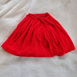 Vintage 1970's Red Polyester Blend Miniskirt, Sz S/M